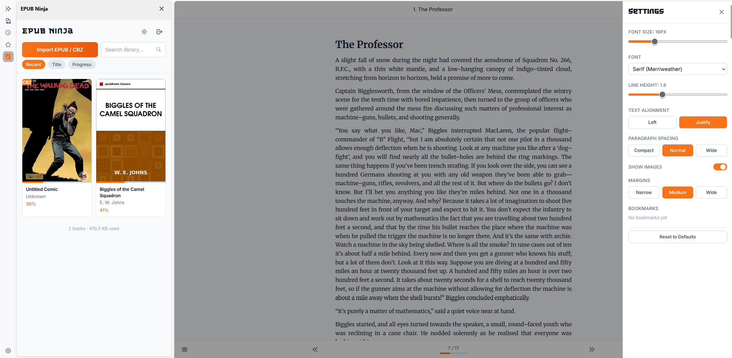 EPUB Ninja Reader